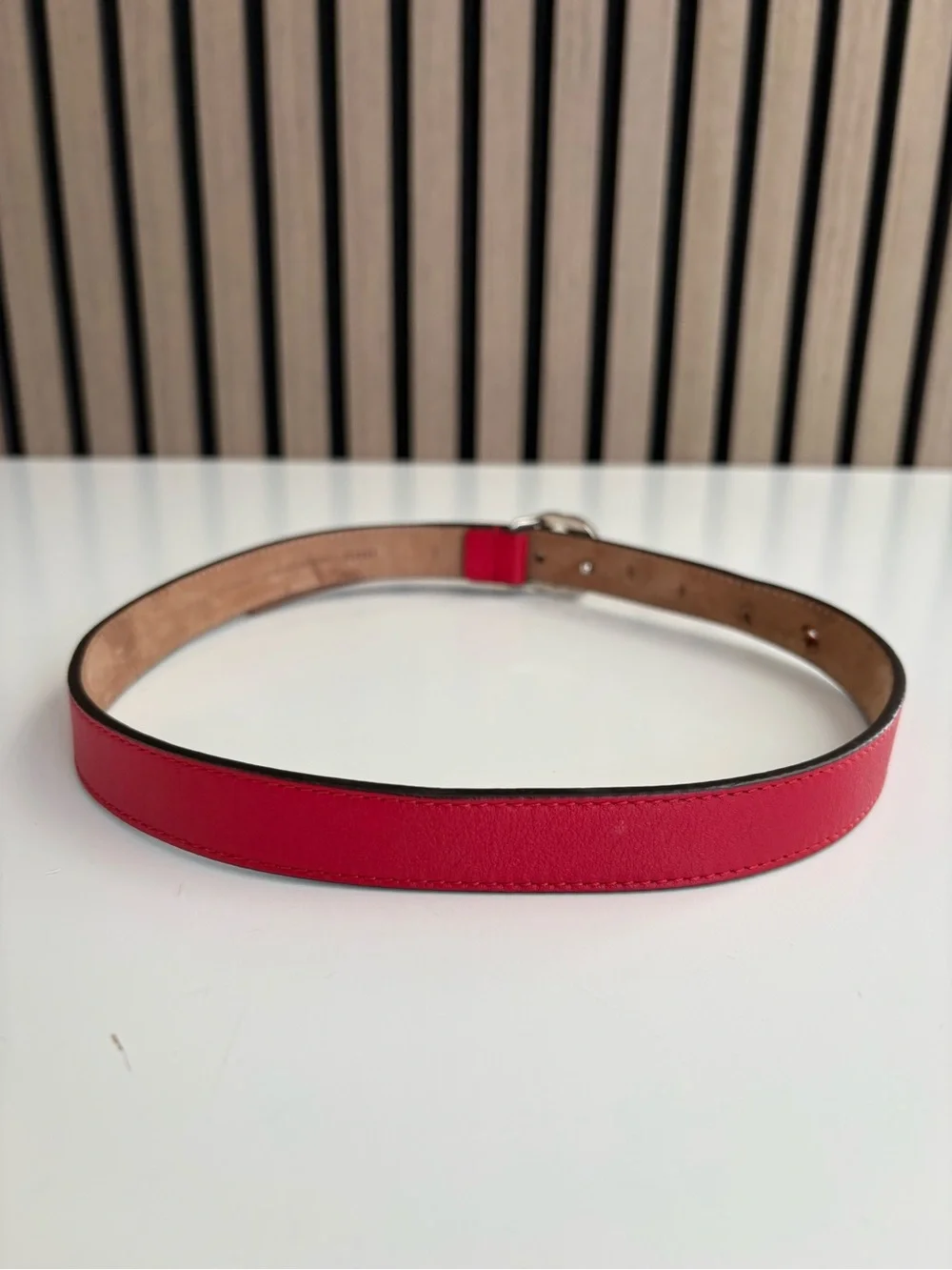 Auth GUCCI Leather Belt